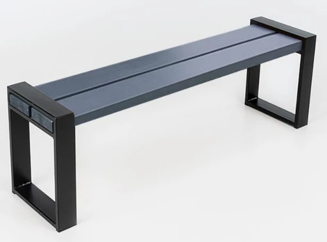 Suoliukas DM Grill Loft, pilkas, 160 cm x 35 cm x 46 cm