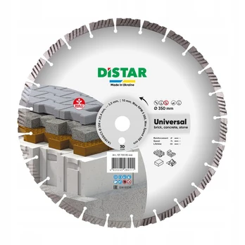 Deimantinis diskas sausam ir šlapiam pjovimui DISTAR 1A1RSS/C3 Universal; 350 mm