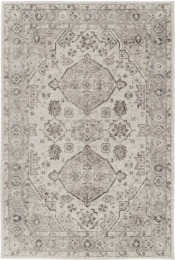 Kilimas CHLOE, 290 x 200 cm, kreminis, 100% perdirbto poliesterio