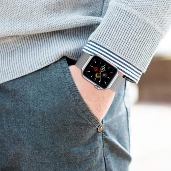 Tech-Protect watch strap MilaneseBand Apple Watch 42/44/45/49mm, starlight | 9319456607239