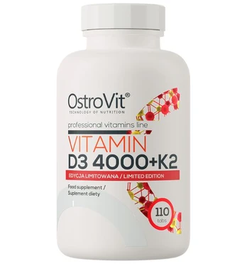 OstroVit Vitamin D3 4000 IU + K2, 110 tab