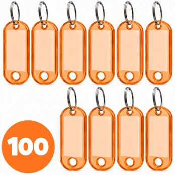 100 vnt. raktų pakabukų-identifikatorių Spreest ABS-1, 20 × 3 × 62 mm