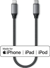 USB kabelis Satechi USB- C - Žaibas 0,25 m juodasis ir sidabrinis (S- TCL10M)
