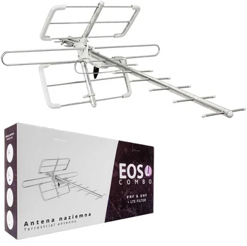 Antena DVB-T2 Spacetronik EOS L Combo Baltas