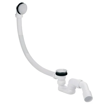 Plastbrno Vonios sifonas EVK0147 Klik Klak Inox, 45°, 40|50mm, L=75cm