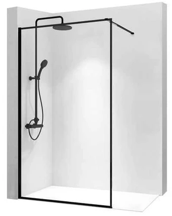 Dušo sienelė Rea Bler, Juodas, 120 cm