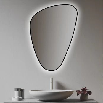 Vonios veidrodis ELENA BLACK 68x96 cm