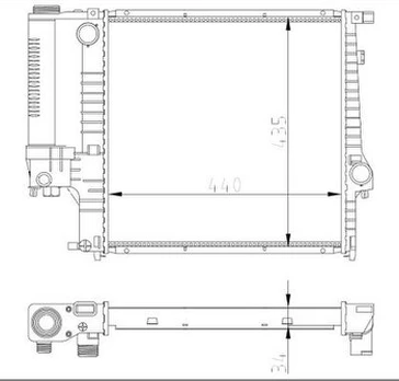 Radiatorius, variklio aušinimas NRF 53849A
