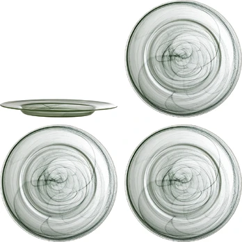 Bloomingville - Amelie Plate - Green - Glass