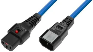 MicroConnect MC-C13C14LOCK-2MB kabelis zasilające Mėlyna 2 m C13 panel C14 panel