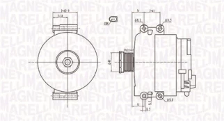 Kintamosios srovės generatorius MAGNETI MARELLI 063731774010 kaina