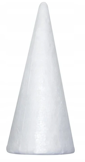 Styroporinis kūgis dekoravimui, 19 cm, 1 vnt.