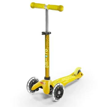 Paspirtukas Micro Mini Deluxe Yellow LED