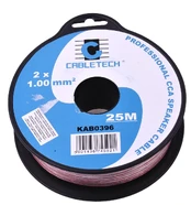 Cabletech CCA garsiakalbio kabelis 1.0 mm 25M kaina