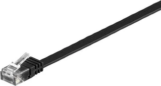 Goobay Kabelis LAN Patchcord CAT 6 U/UTP FLAT juoda 10m