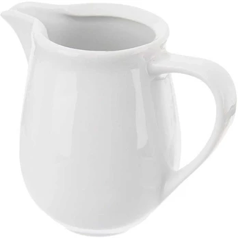 MONA baltas porcelianinis pieno ąsotis 80 ml