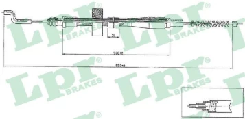Trosas, stovėjimo stabdys LPR C0971B kaina