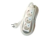 3-socket power extension cord 3m