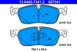 ATE 13.0460-7341.2 Brake pad set