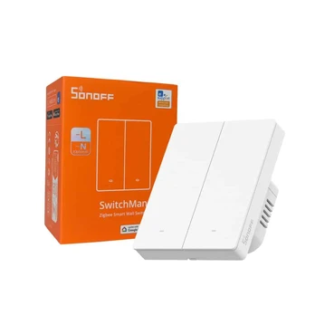 Sonoff SwitchMan ZBM5 Zigbee jungiklis 2 klavišų, baltas 80W