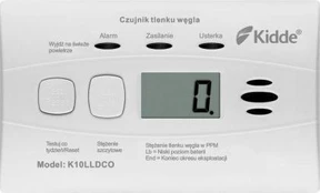 Czujnik tlenku węgla i czadu LCD K10LLDCO Kidde