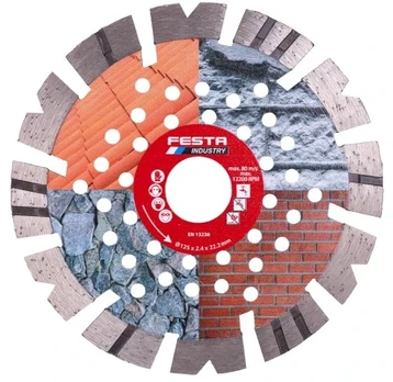 FESTA INDUSTRY Diamond Segmented Cutting Disc, 125 x 2.4 x 22.2 mm