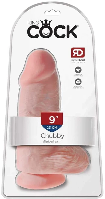 Dildo KING COCK 9 WITH BALLS CHUBBY 23 cm