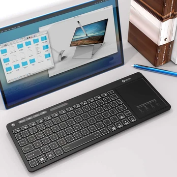 Klaviatūra C-TECH WLTK-03, Dual, Touchpad
