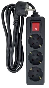 Buitinis ilgintuvas MicroConnect, 5 m, 3 lizdų