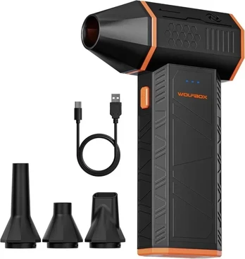 Valiklis WOLFBOX Mega Flow 50 Oro Pūstuvas | Juodas