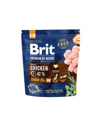 BRIT Premium By Nature Senior Small Medium S+M Chicken 1 kg