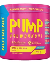 Nutrend Pump Pre-workout 225 g. kaina