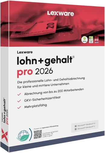 Lexware Lohn+Gehalt Pro 2026 - 1 Device, ABO - ESD-DownloadESD