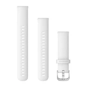 Acc, 18mm Band, White/Silver kaina