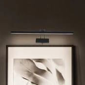 LED sieninis šviestuvas „Litho“, juodos spalvos, metalinis, CCT, plotis 60 cm