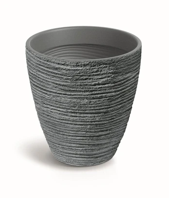 Plastikinis lauko vazonas Defora, pilkos sp., 40 x 40 x 40 cm.