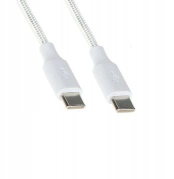 „Baseus“ USB-C – USB-C kabelis, 0,25 m, baltas (CHAR-CC-0.25M-100W)