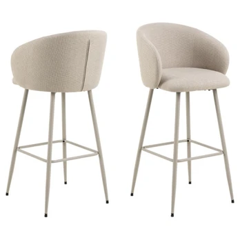 Baro kėdė Eleanor, beige Basel 24, 2vnt komplektas