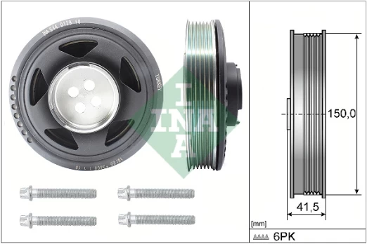 INA 544 0129 20 Crank pulley