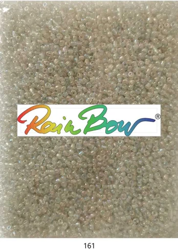 Stikliniai apvalūs karoliukai (biseris) Nr. 6/0 RainBow® 500g, spalva 161