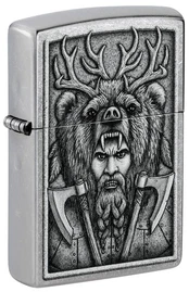 Žiebtuvėlis Zippo Barbarian 48731, sidabro