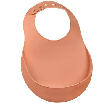 Beaba silikoninis seilinukas, spalva: terracotta