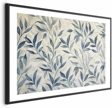 Artgeist Plakatas - Delicate Botanical Motif with Mėlyna Leaves
