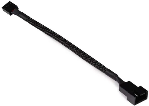 Alphacool Lüfterkabel 4-Pin auf 4-Pin Verlängerung 15cm - juodas