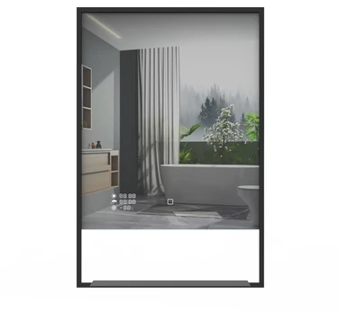 Veidrodis su apšvietimu Springfield 60x90 cm, juodas M5117TDACBW