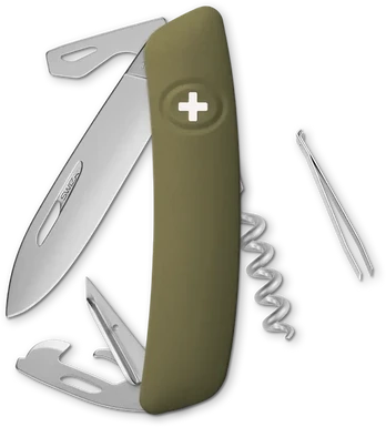 Šveicariškas peiliukas Swiza D03, Olive