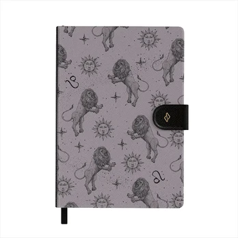 Leo - Notebook, A5 (14.8 x 21cm) / Lined / Purple