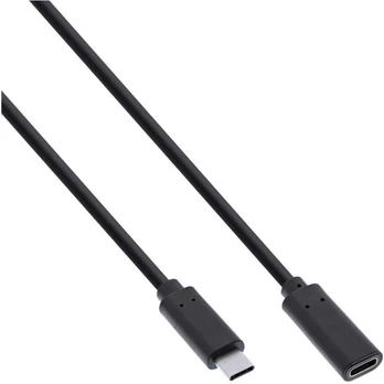 MicroConnect USB-C Extension Cable, 2m Juodas, for synching and