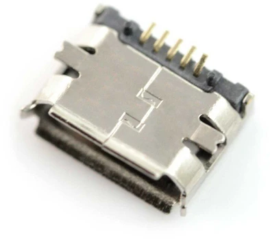 Oem B tipo microUSB lizdas, SMD - 5 vnt komplektas