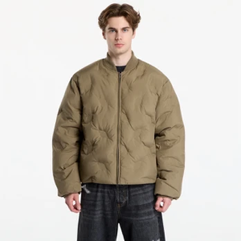 Daily Paper Ayan Monogram Puffer Jacket Army Green - Dydis L (2610108 Striukės)